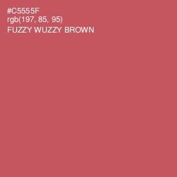 #C5555F - Fuzzy Wuzzy Brown Color Image